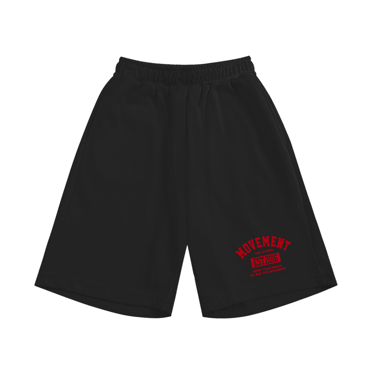 Youth Shorts Pop of Red